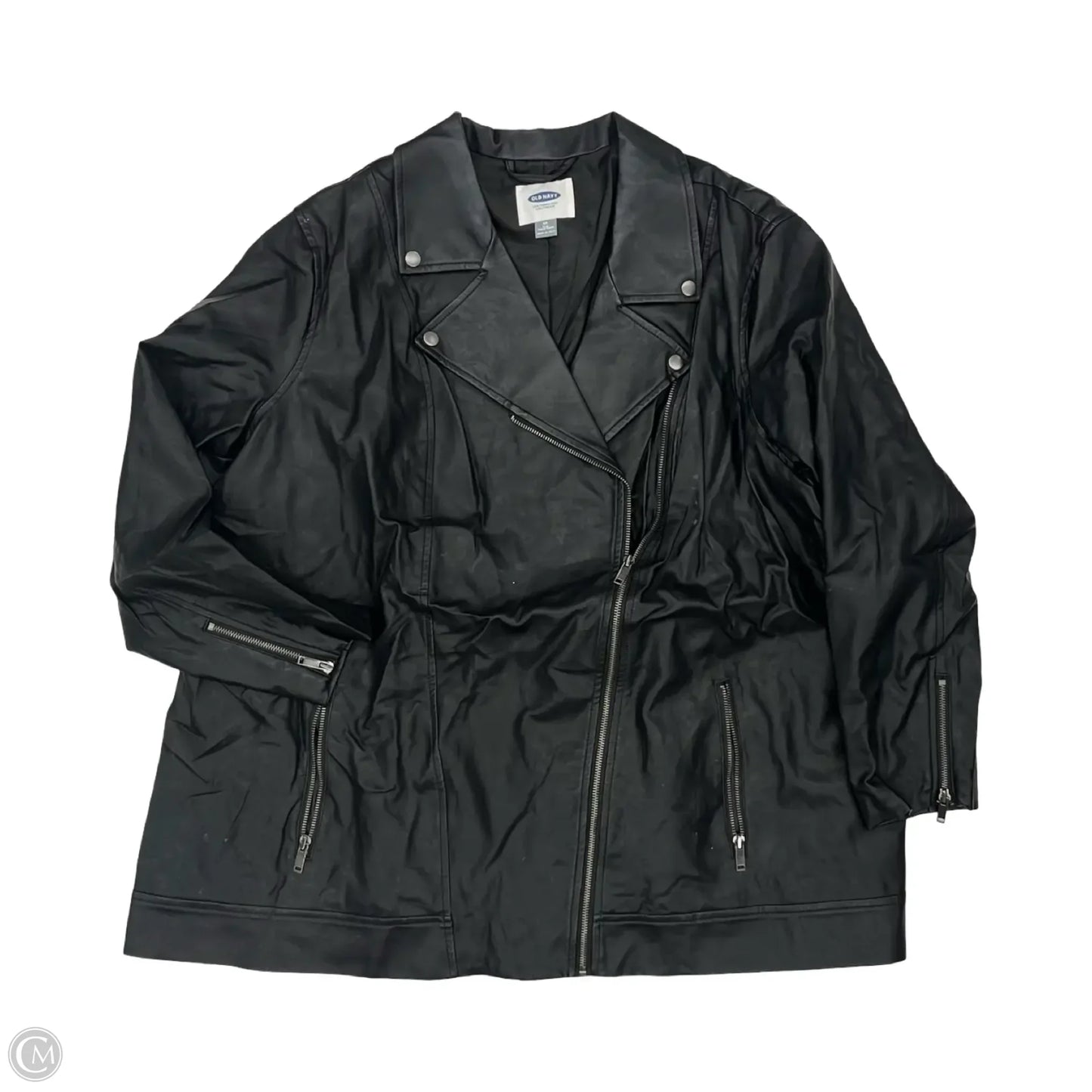 Jacket Moto By Old Navy In Black, Size: 4x