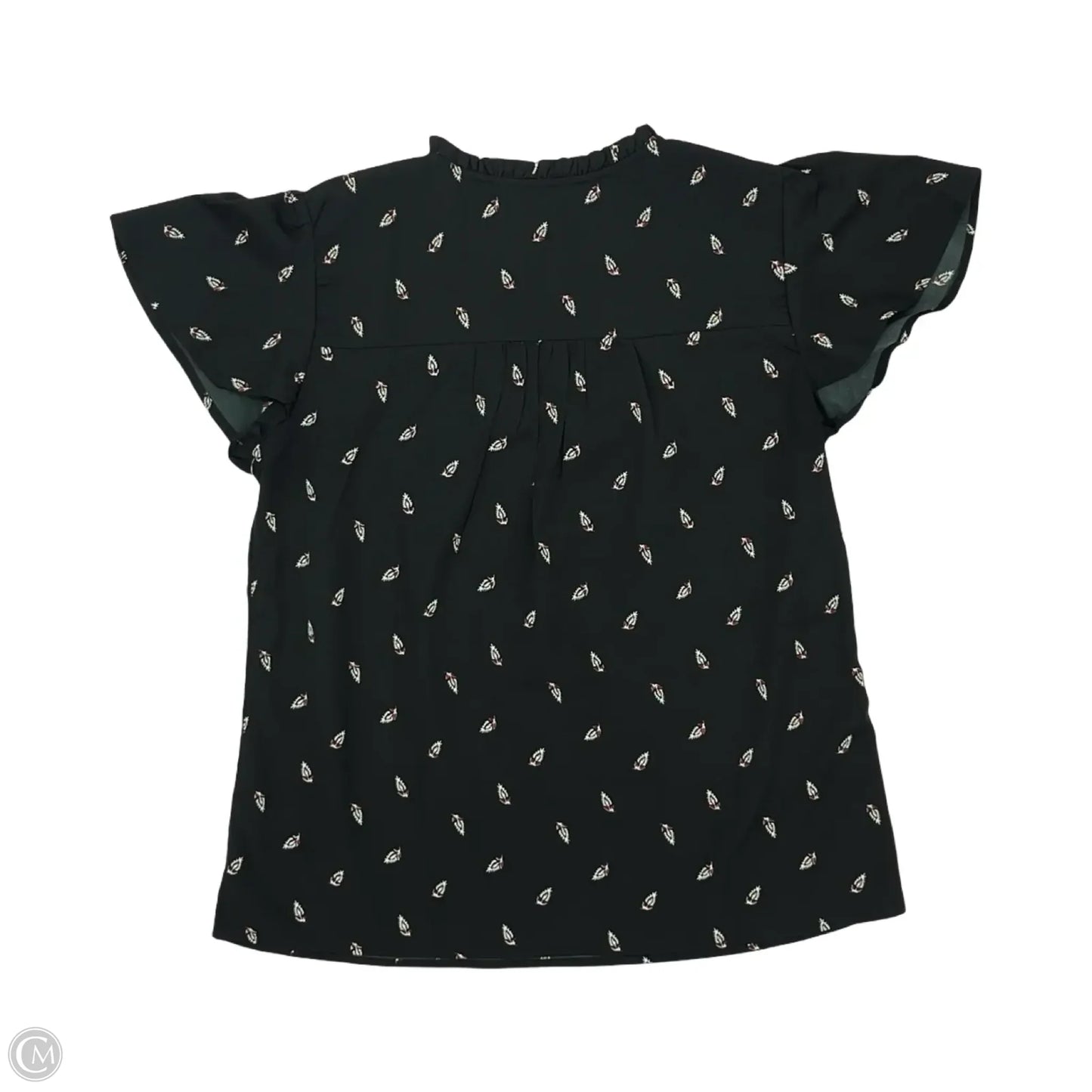 Blouse Short Sleeve By Maurices In Black, Size: S