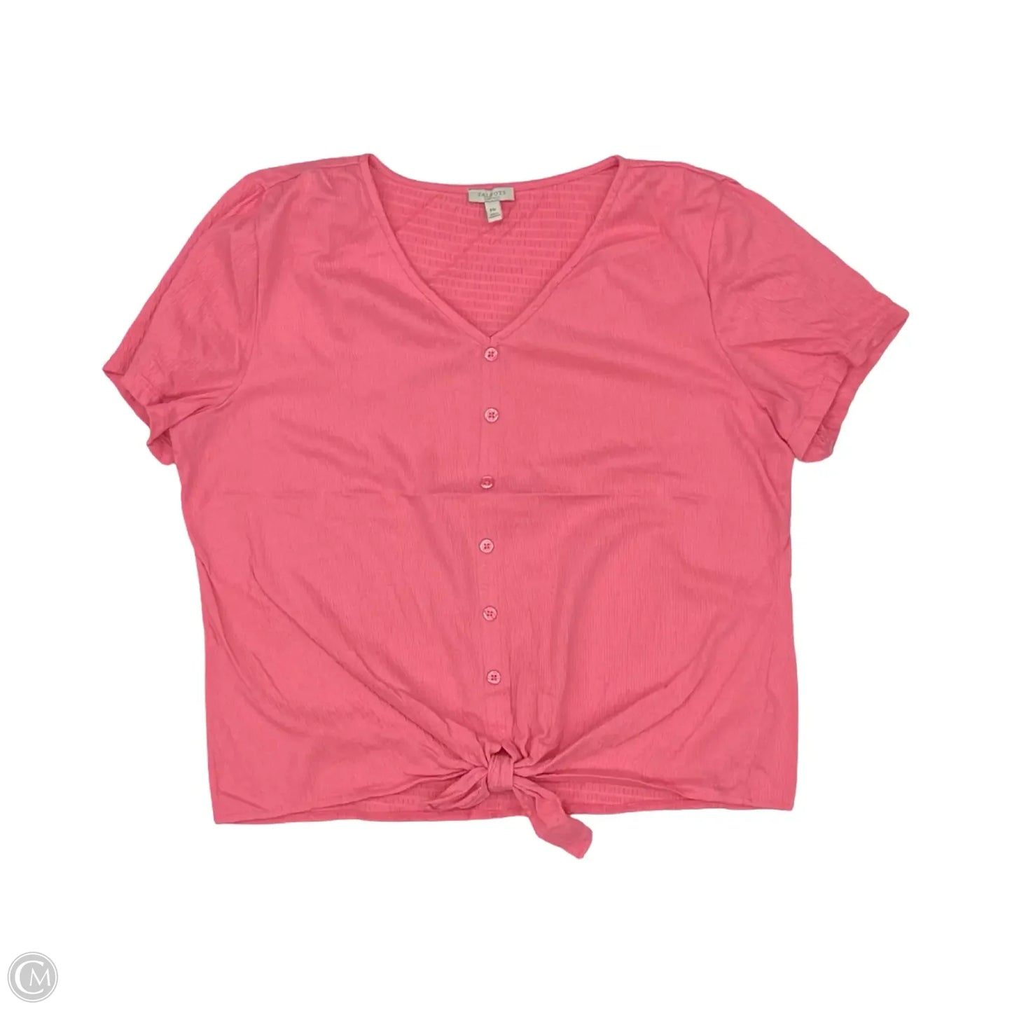 Top Short Sleeve By Talbots In Pink, Size: Mp