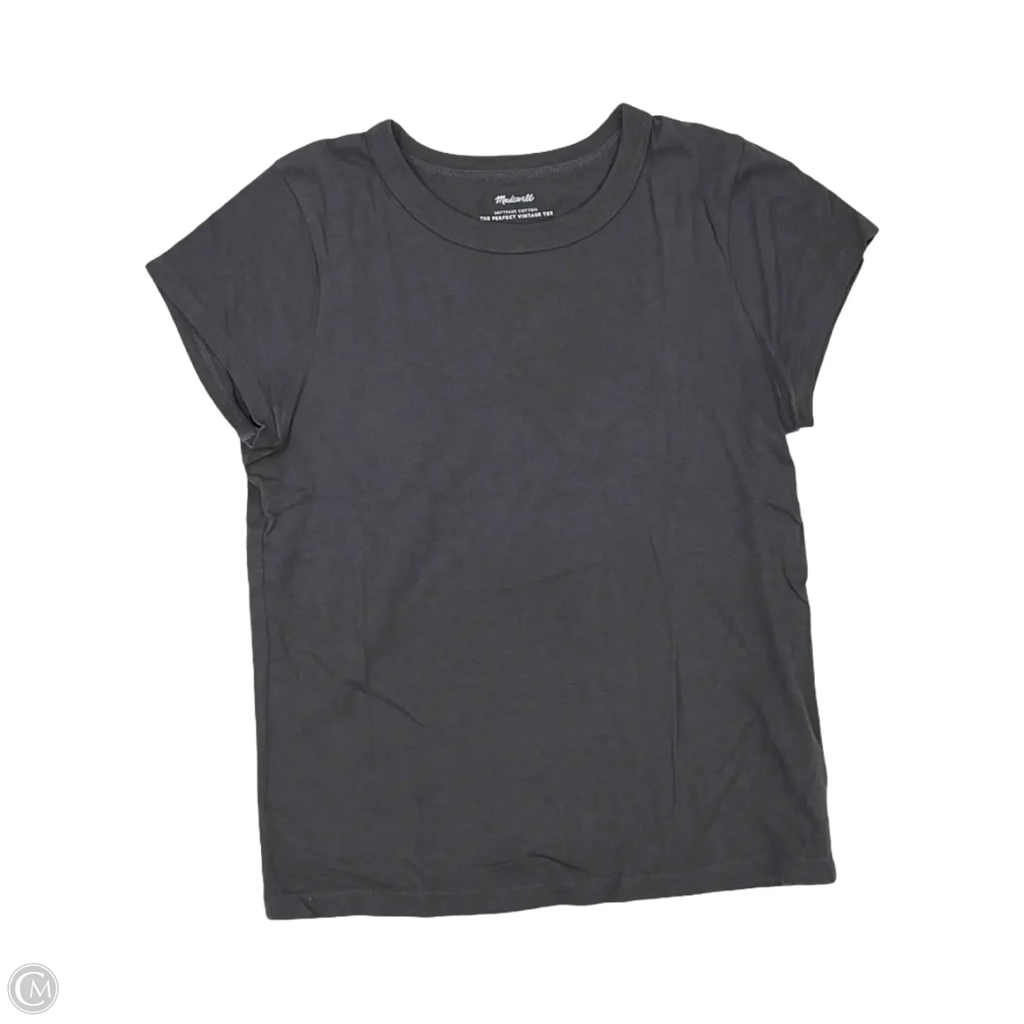 Top Short Sleeve Basic By Madewell In Grey, Size: S