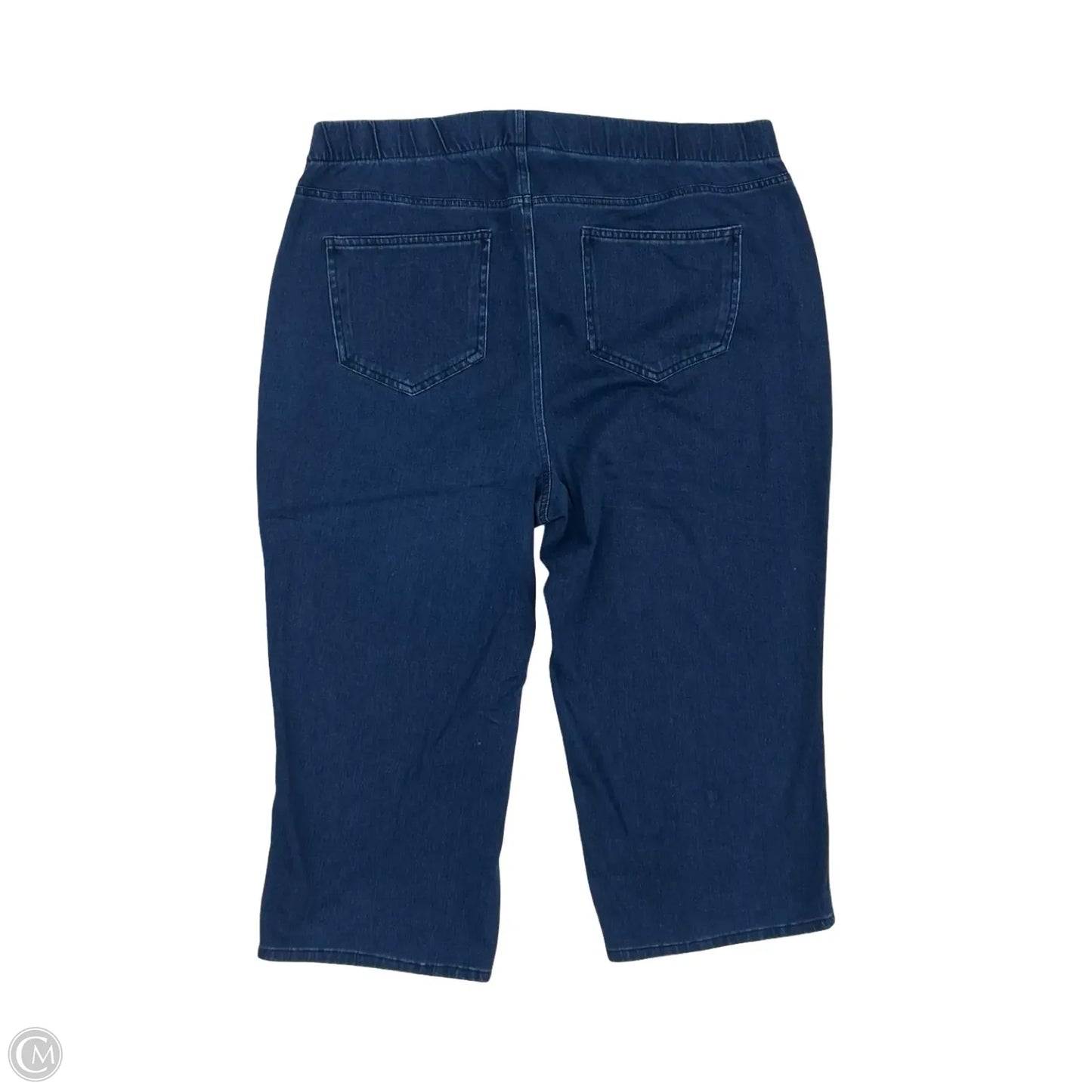 Pants Cropped By Lands End In Blue Denim, Size: 2x