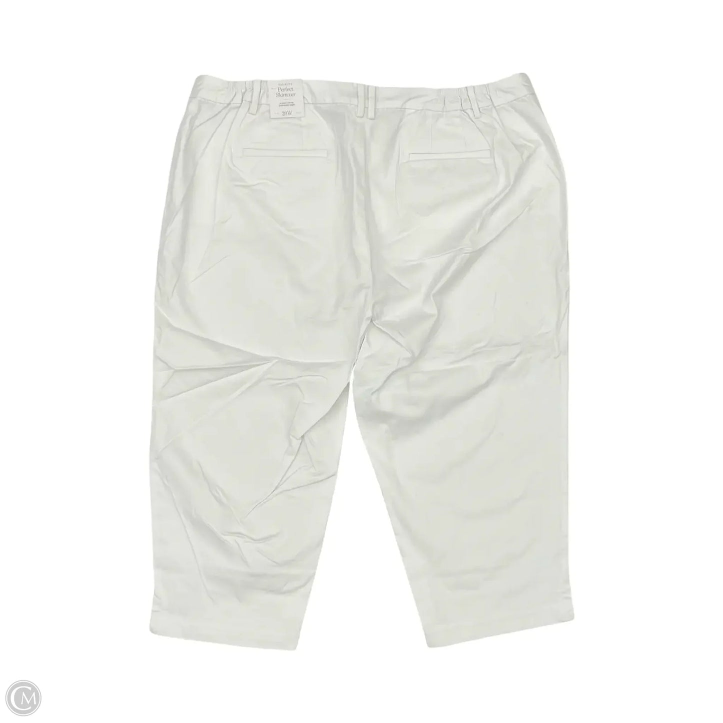 Pants Cropped By Talbots In White, Size: 20w