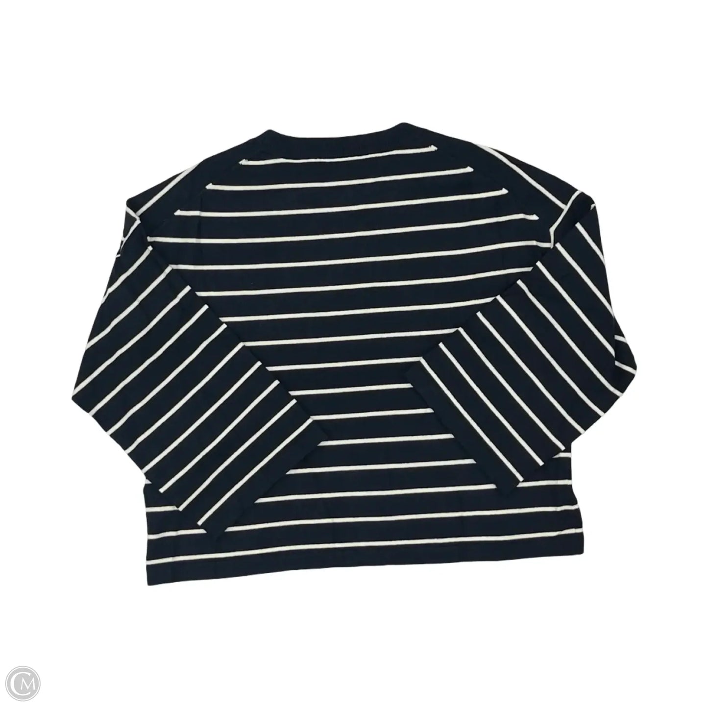 Top Long Sleeve By Clothes Mentor In Blue & White, Size: S