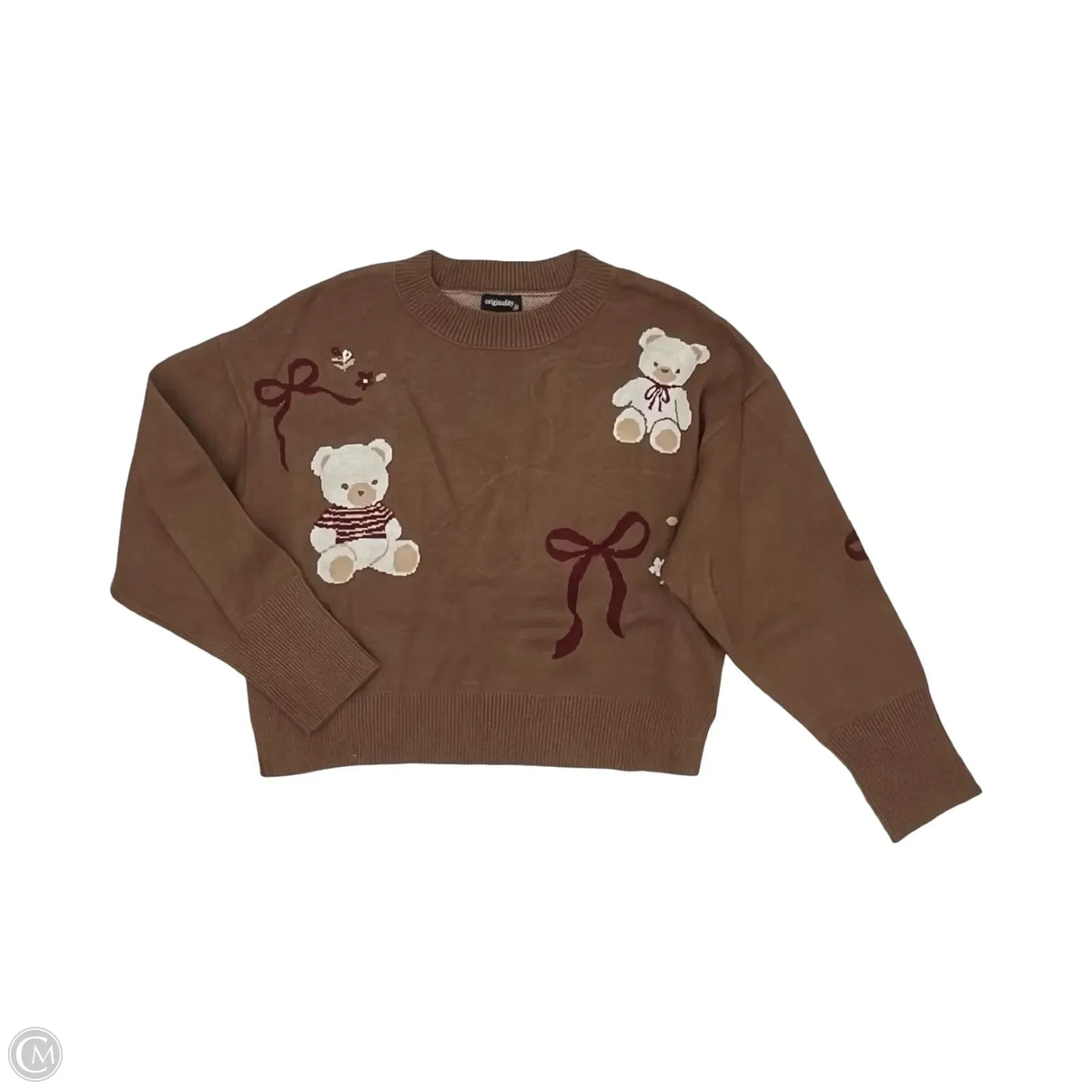 Sweater By Originality In Brown, Size: M