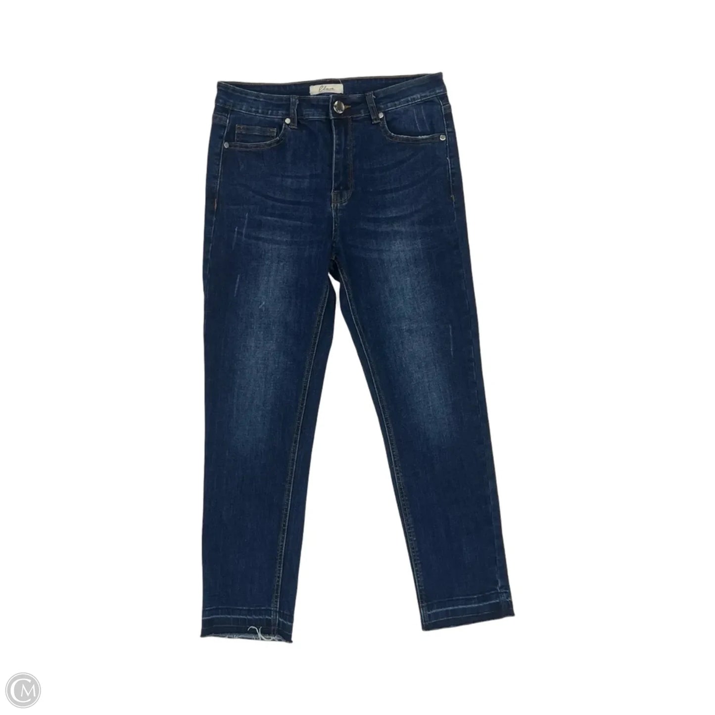 Jeans Jeggings By Elan In Blue Denim, Size: L