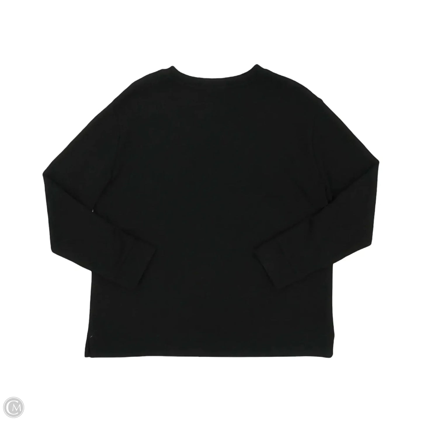 Top Long Sleeve By Chicos In Black, Size: M