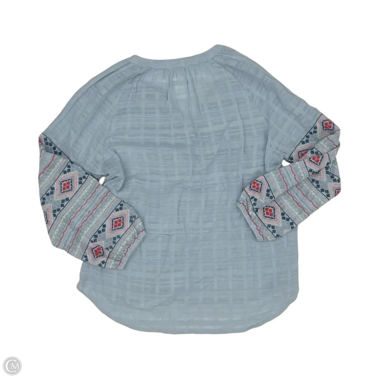 Blouse Long Sleeve By Dylan In Blue, Size: M