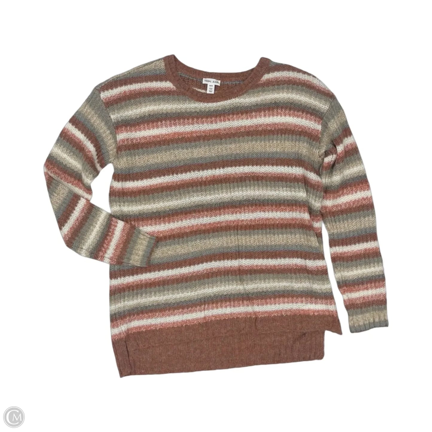 Sweater By Tribal In Striped Pattern, Size: M