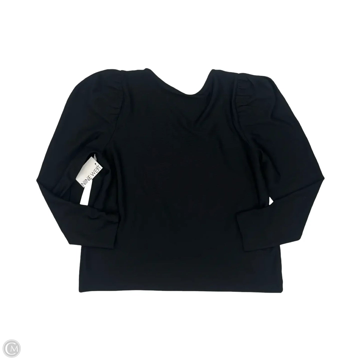 Top Long Sleeve By Nine West Apparel In Black, Size: Xl
