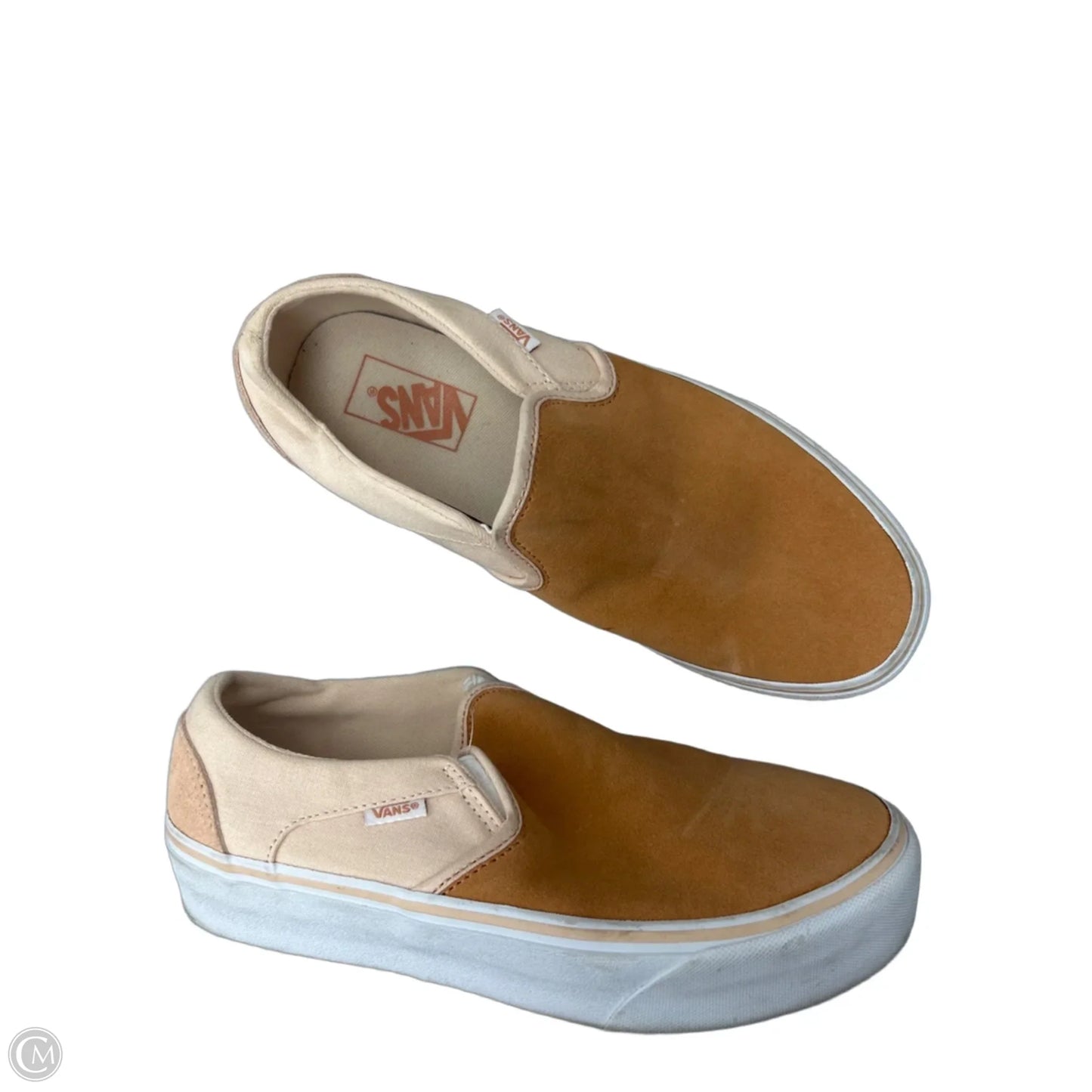 Shoes Sneakers Platform By Vans In Orange, Size: 9