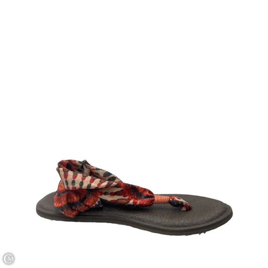 Sandals Flip Flops By Sanuk In Multi-colored, Size: 8