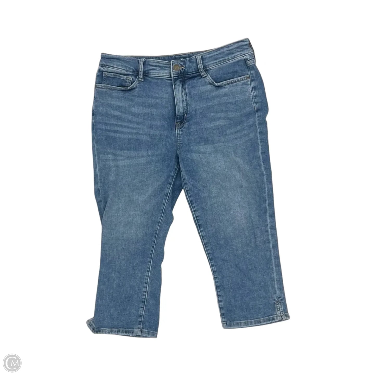 Jeans Cropped By St Johns Bay In Blue Denim, Size: 12
