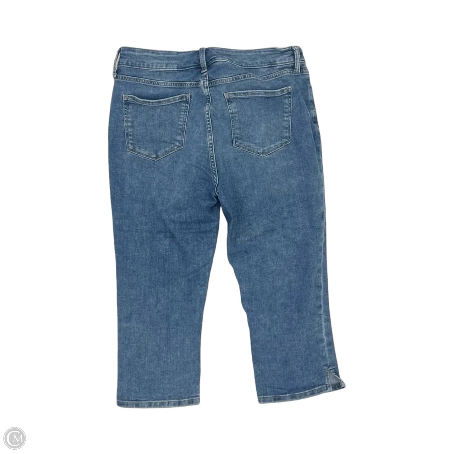 Jeans Cropped By St Johns Bay In Blue Denim, Size: 12
