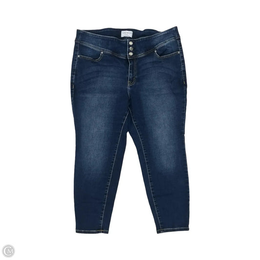 Jeans Skinny By Lane Bryant In Blue Denim, Size: 20