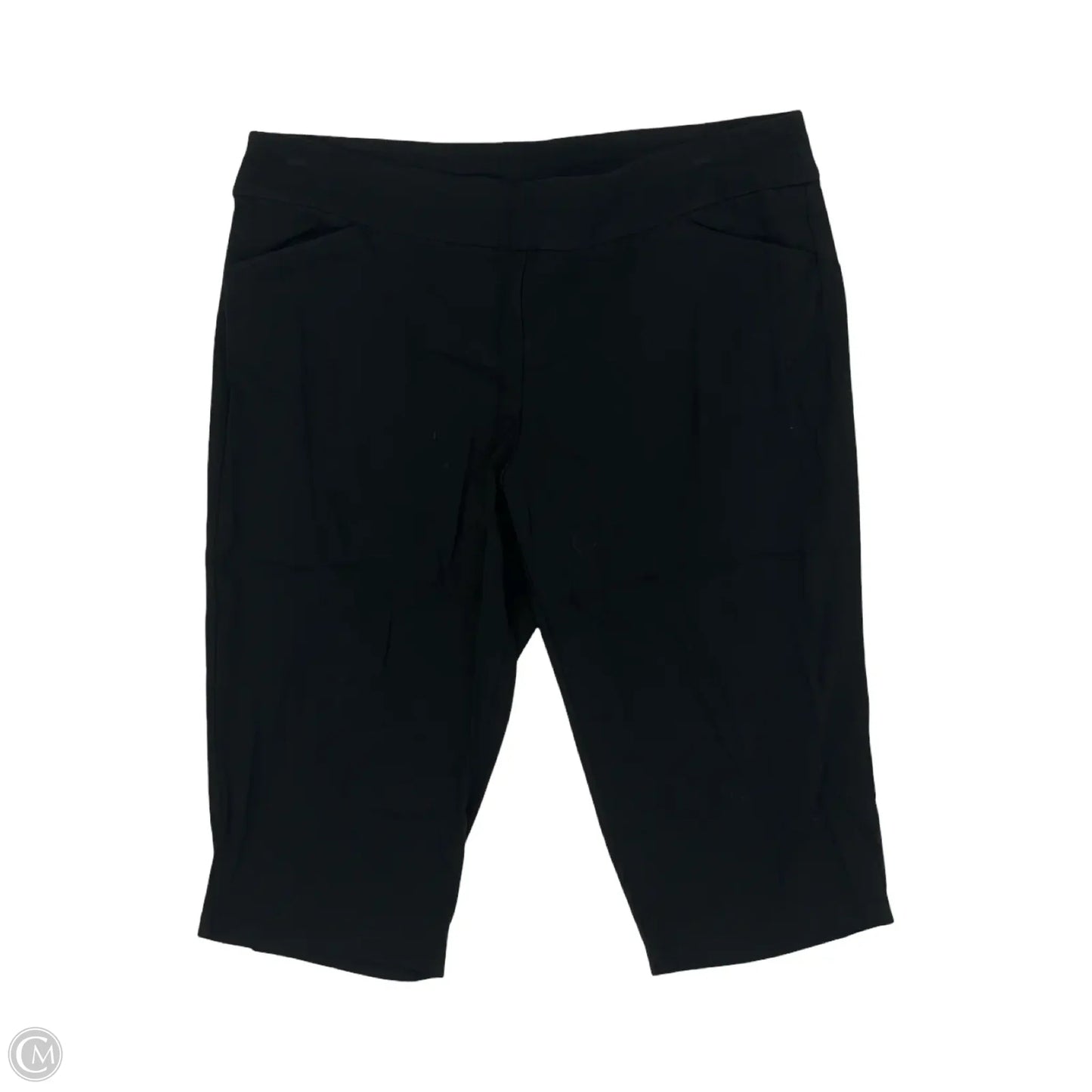 Pants Cropped By Cj Banks In Black, Size: 20w