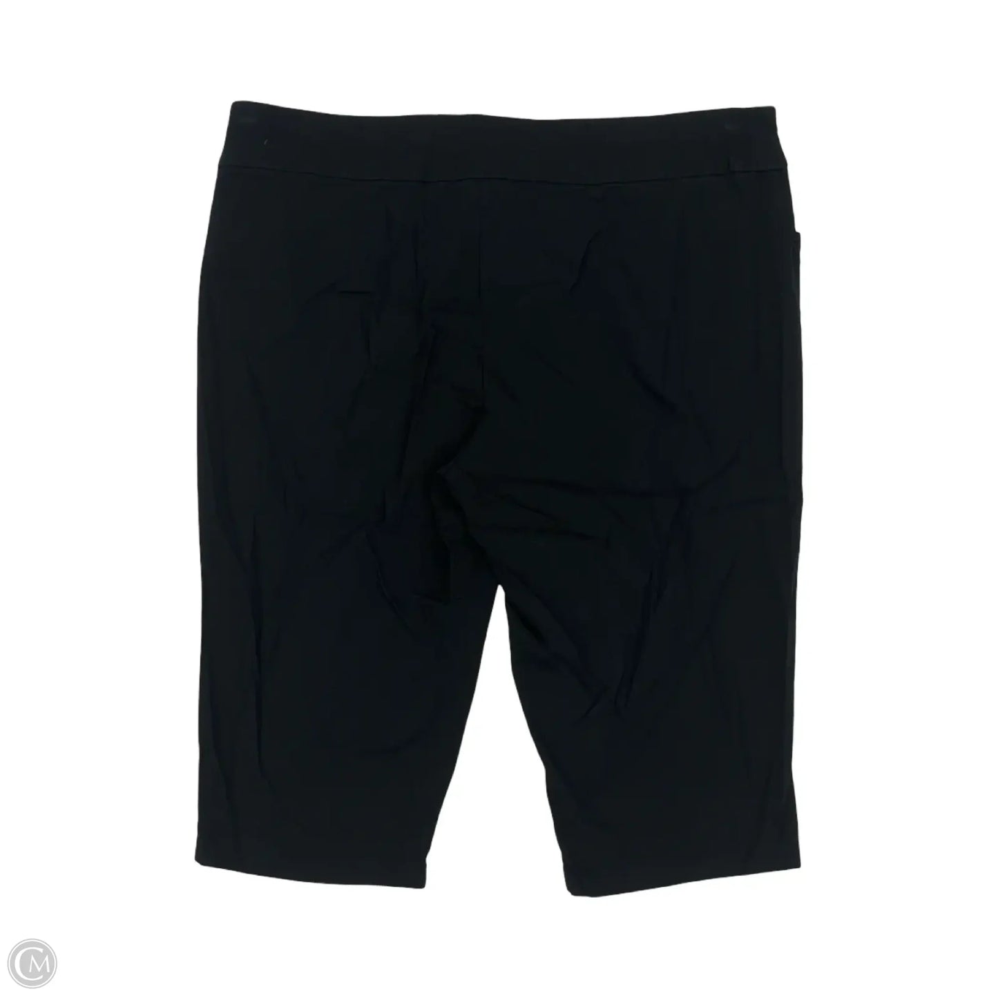 Pants Cropped By Cj Banks In Black, Size: 20w