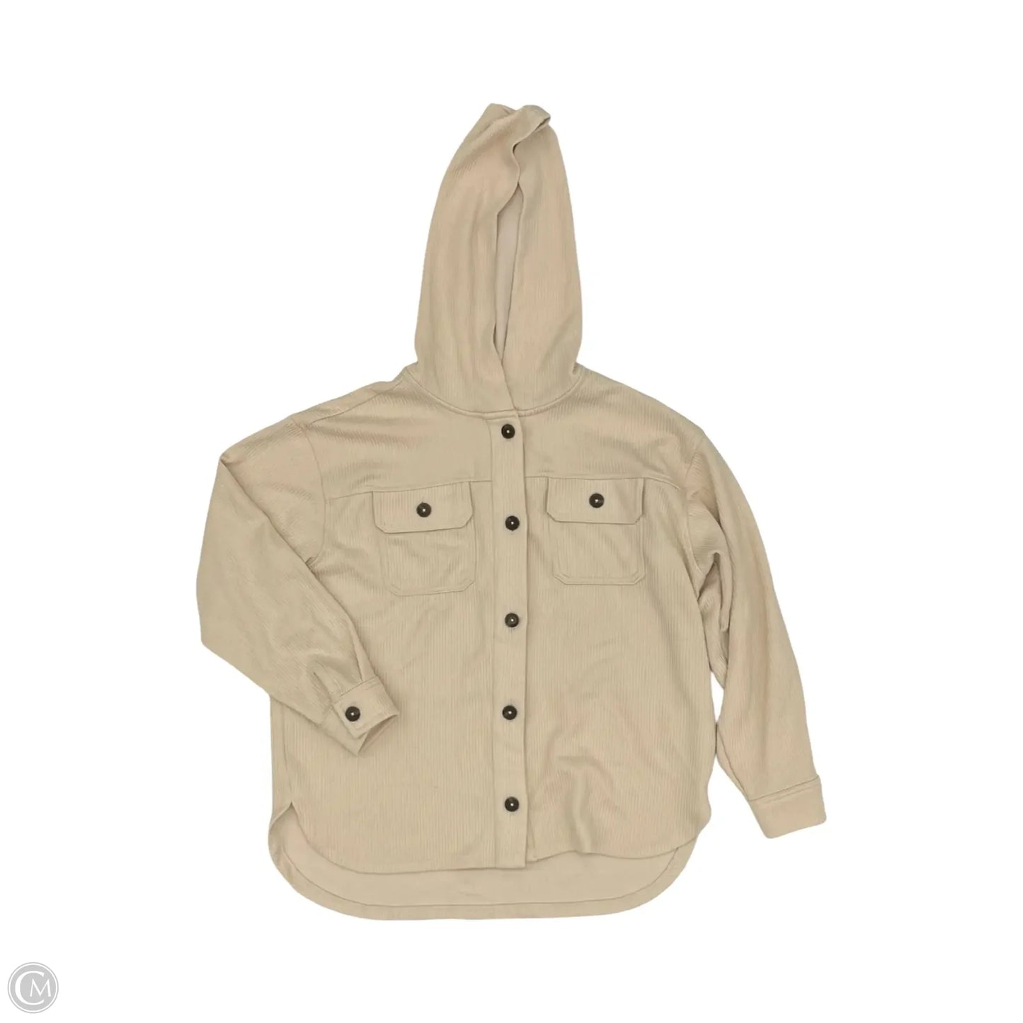 Jacket Shirt By Time And Tru In Cream, Size: S