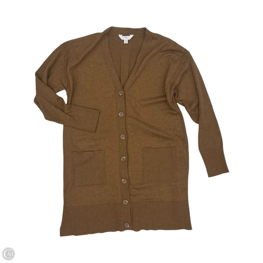 Sweater Cardigan By Time And Tru In Brown, Size: M
