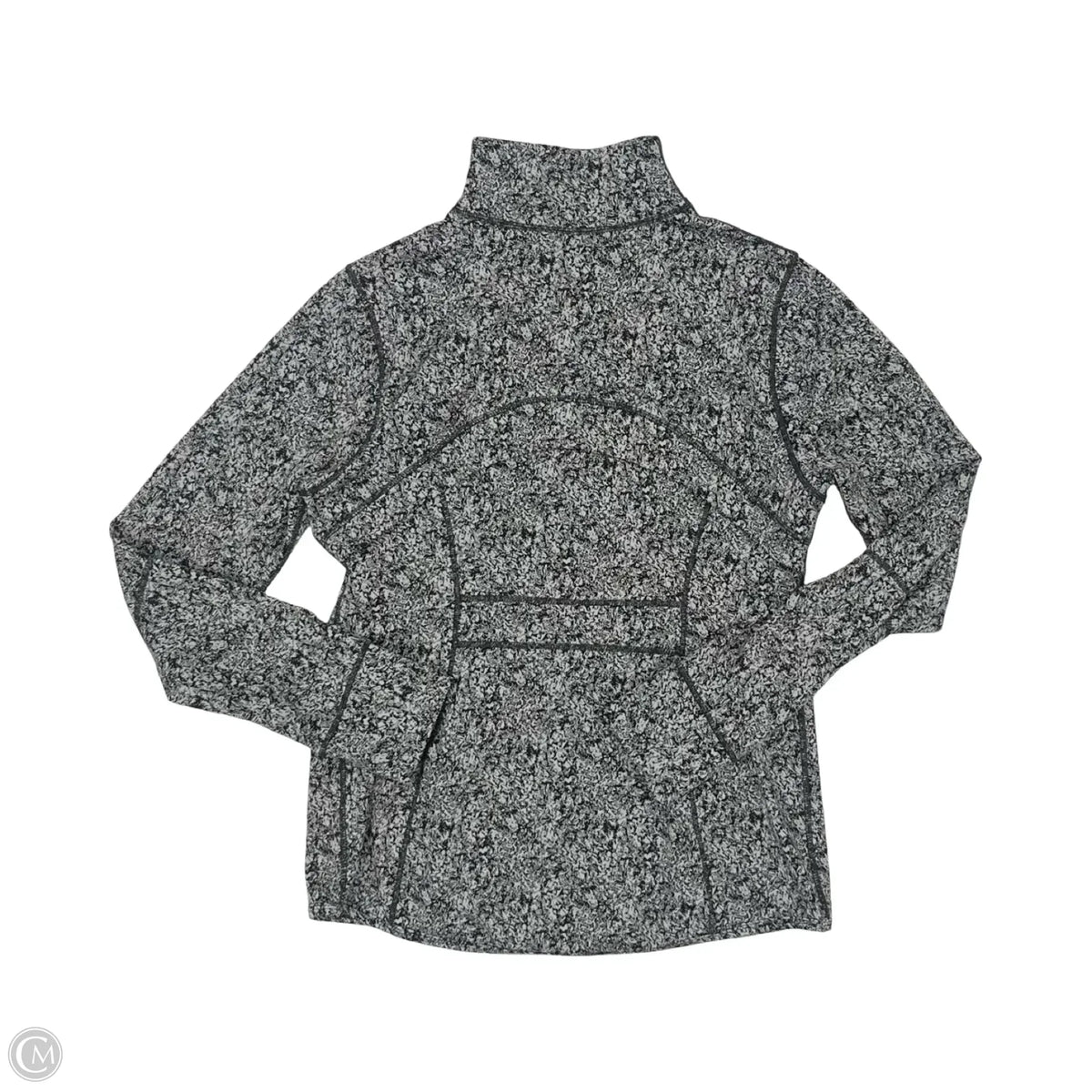 Athletic Jacket By Members Mark In Black & Grey, Size: L