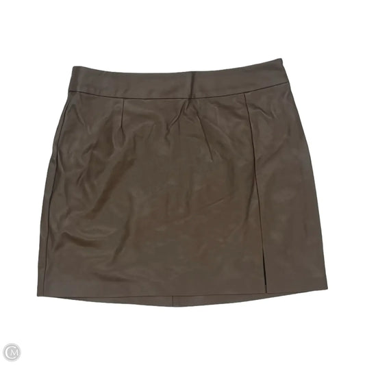 Skirt Mini & Short By The Drop In Brown, Size: L