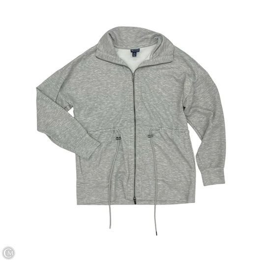 Sweatshirt Collar By Scoop In Grey, Size: M