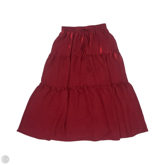 Skirt Maxi By Clothes Mentor In Red, Size: L