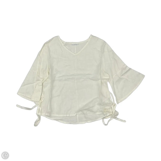 Blouse 3/4 Sleeve By Bryn Walker In Cream, Size: Xl