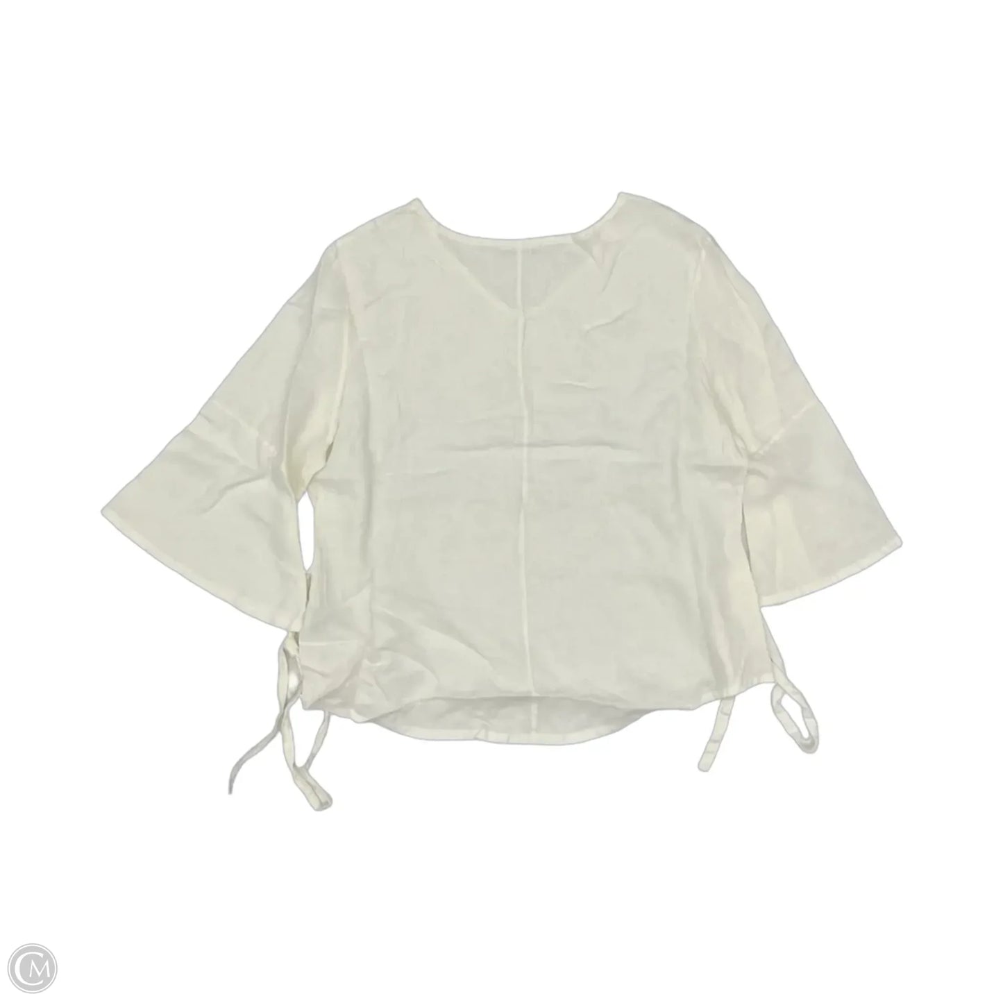 Blouse 3/4 Sleeve By Bryn Walker In Cream, Size: Xl