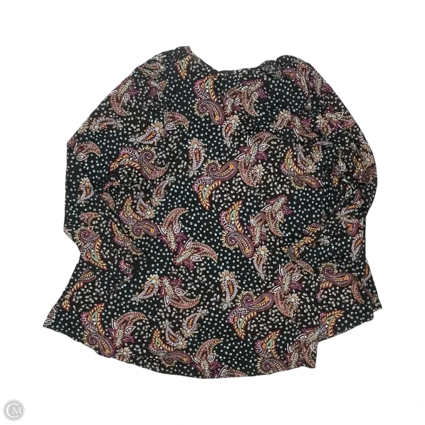 Top Long Sleeve By Lane Bryant In Black, Size: 4x