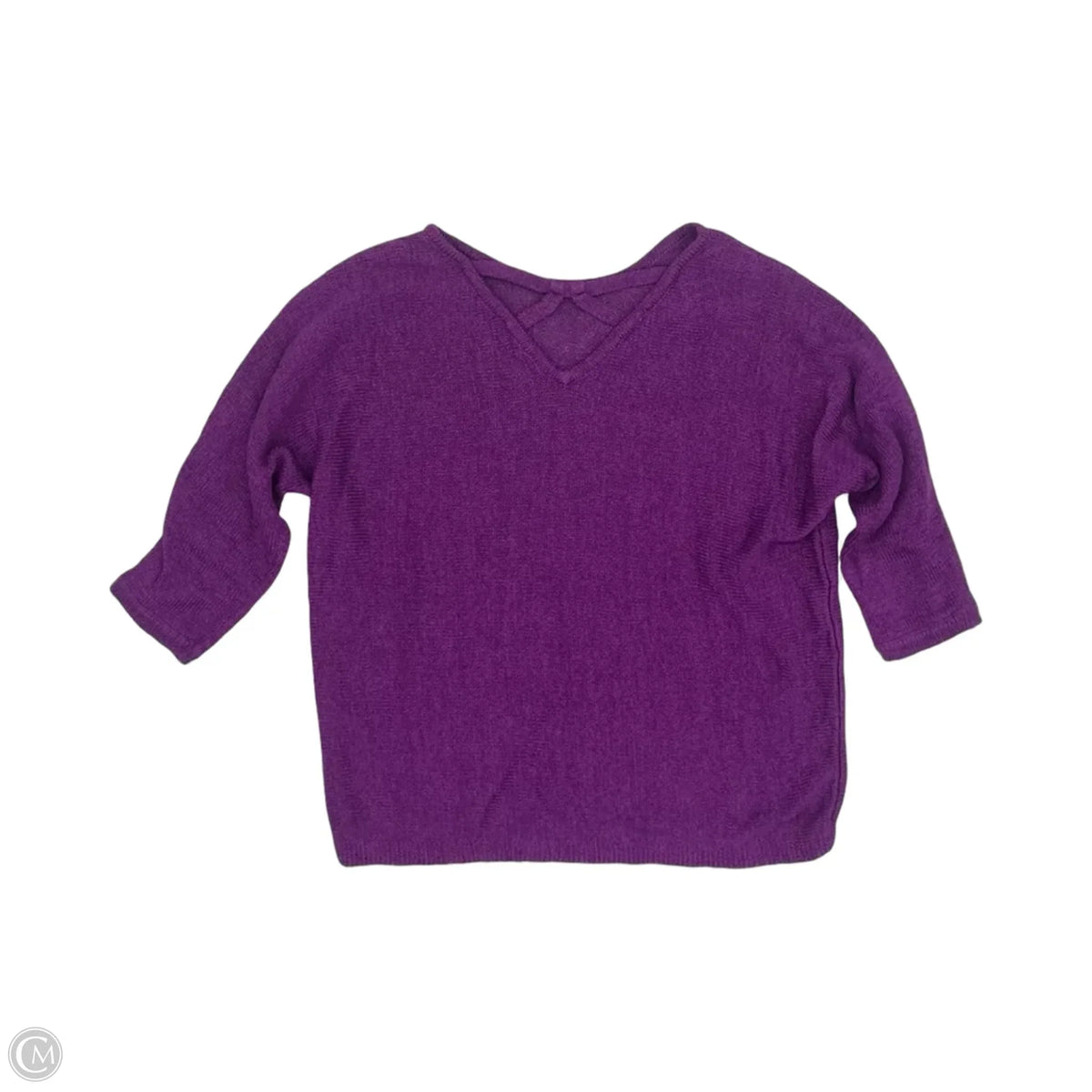 Sweater By Chicos In Purple, Size: L