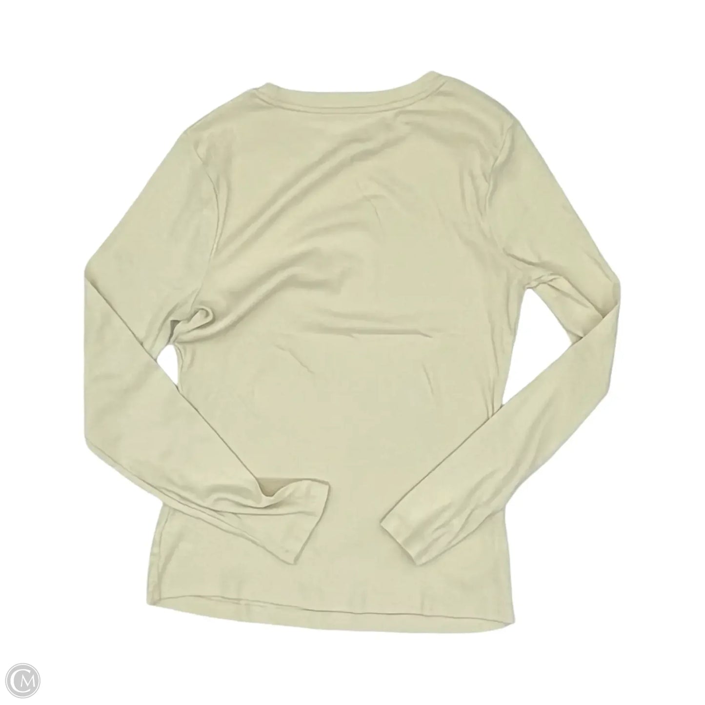 Top Long Sleeve Basic By A New Day In Cream, Size: S