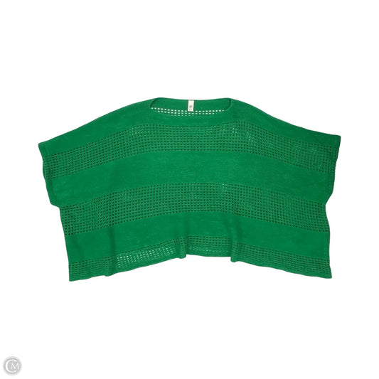 Poncho By Clothes Mentor In Green, Size: Onesize