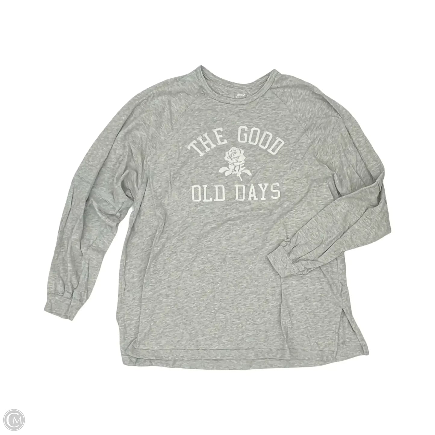 Top Long Sleeve By Aerie In Grey, Size: S