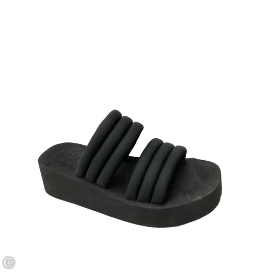 Sandals Heels Platform By Roxy In Black, Size: 7