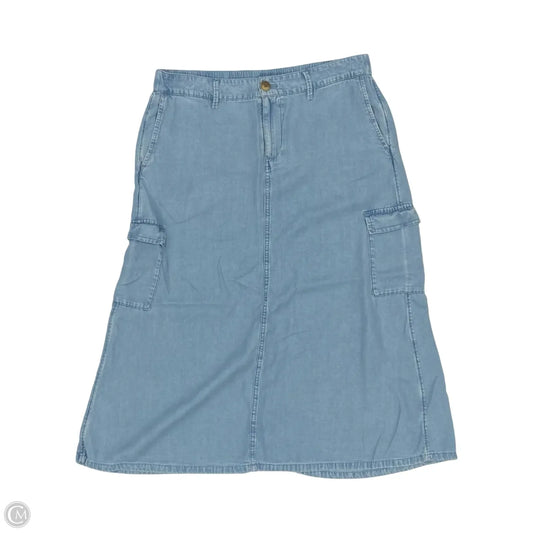 Skirt Midi By J. Jill In Blue Denim, Size: Sp