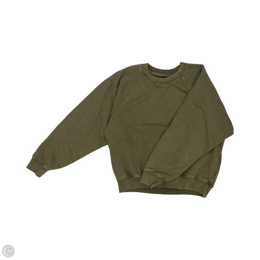 Sweatshirt Crewneck By Gap In Green, Size: L