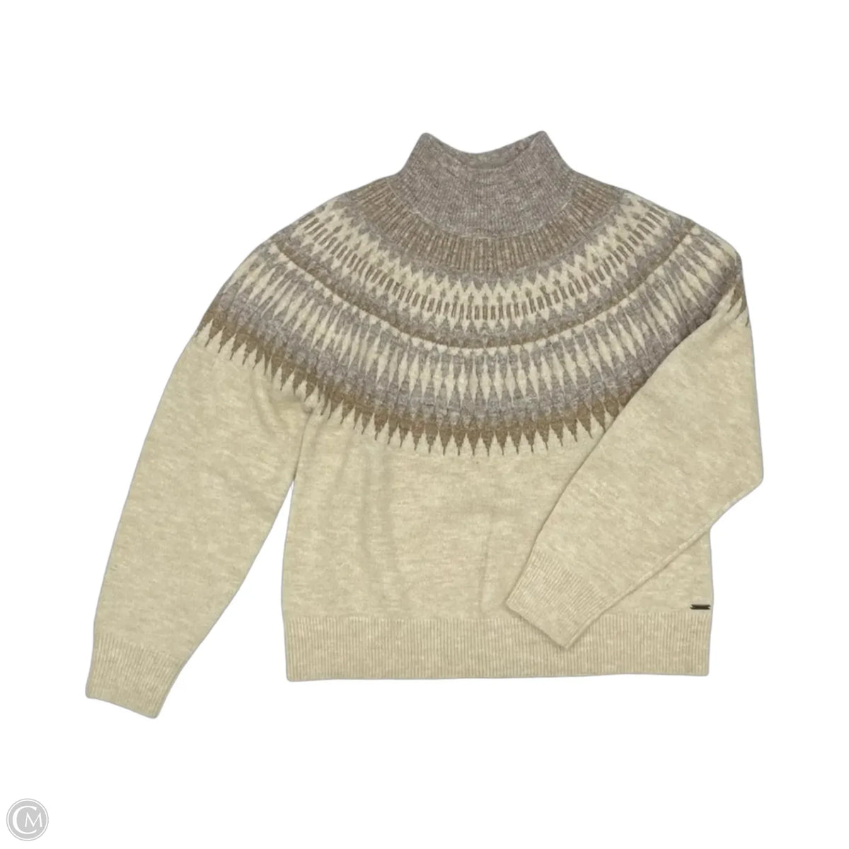 Sweater By Cmb In Cream, Size: L