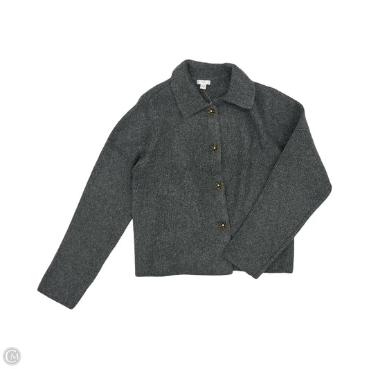 Sweater Cardigan By J. Jill In Grey, Size: M