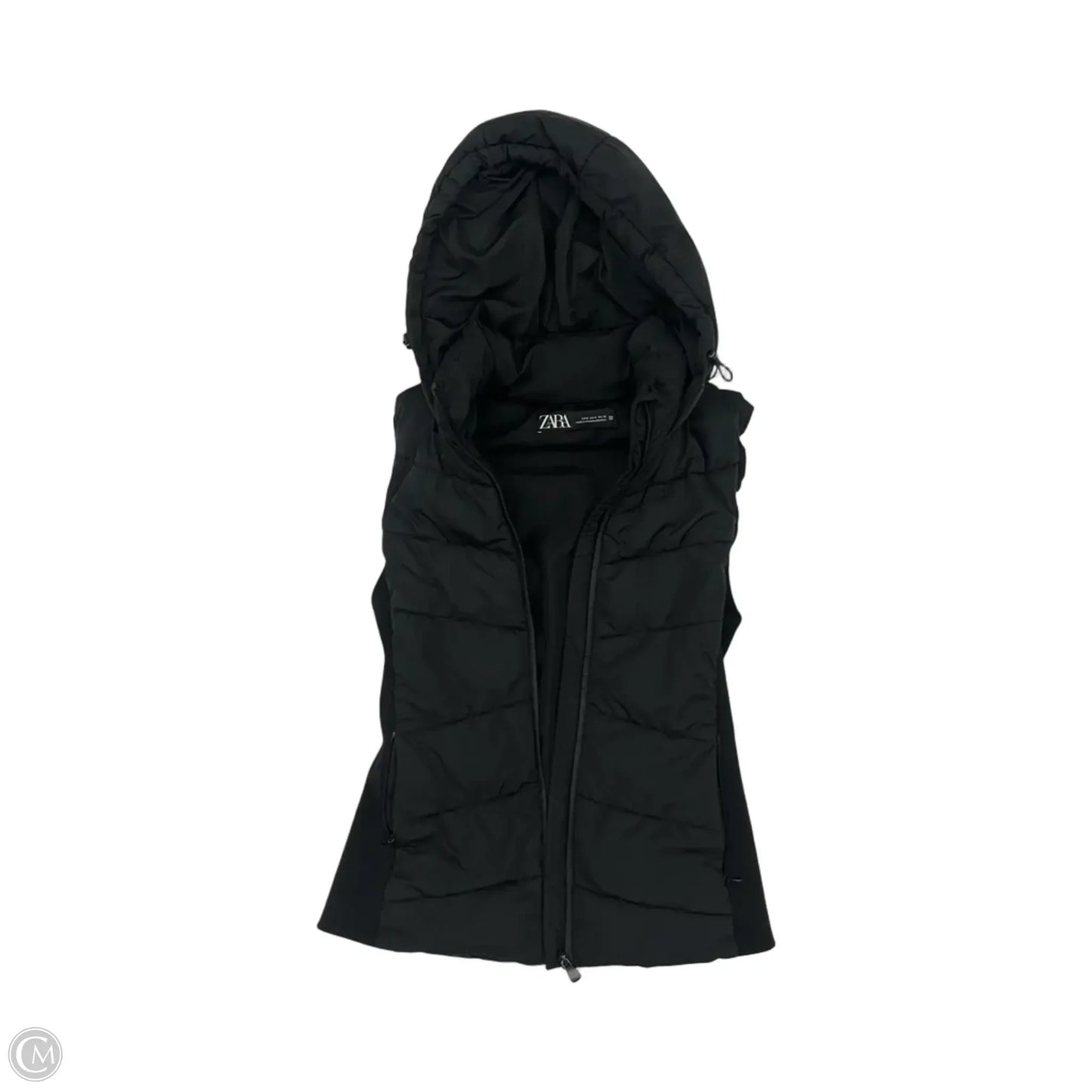 Vest Puffer & Quilted By Zara In Black, Size: S