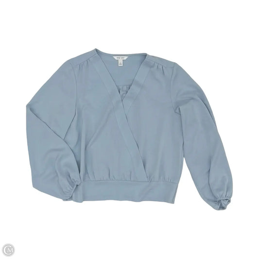 Blouse Long Sleeve By Nine West Apparel In Black, Size: L