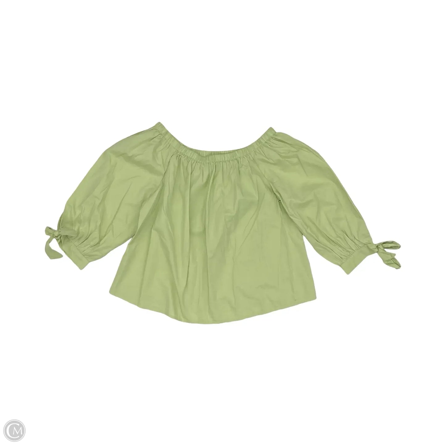 Blouse 3/4 Sleeve By Loft In Green, Size: S
