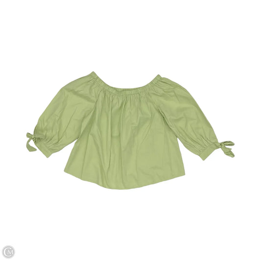 Blouse 3/4 Sleeve By Loft In Green, Size: S
