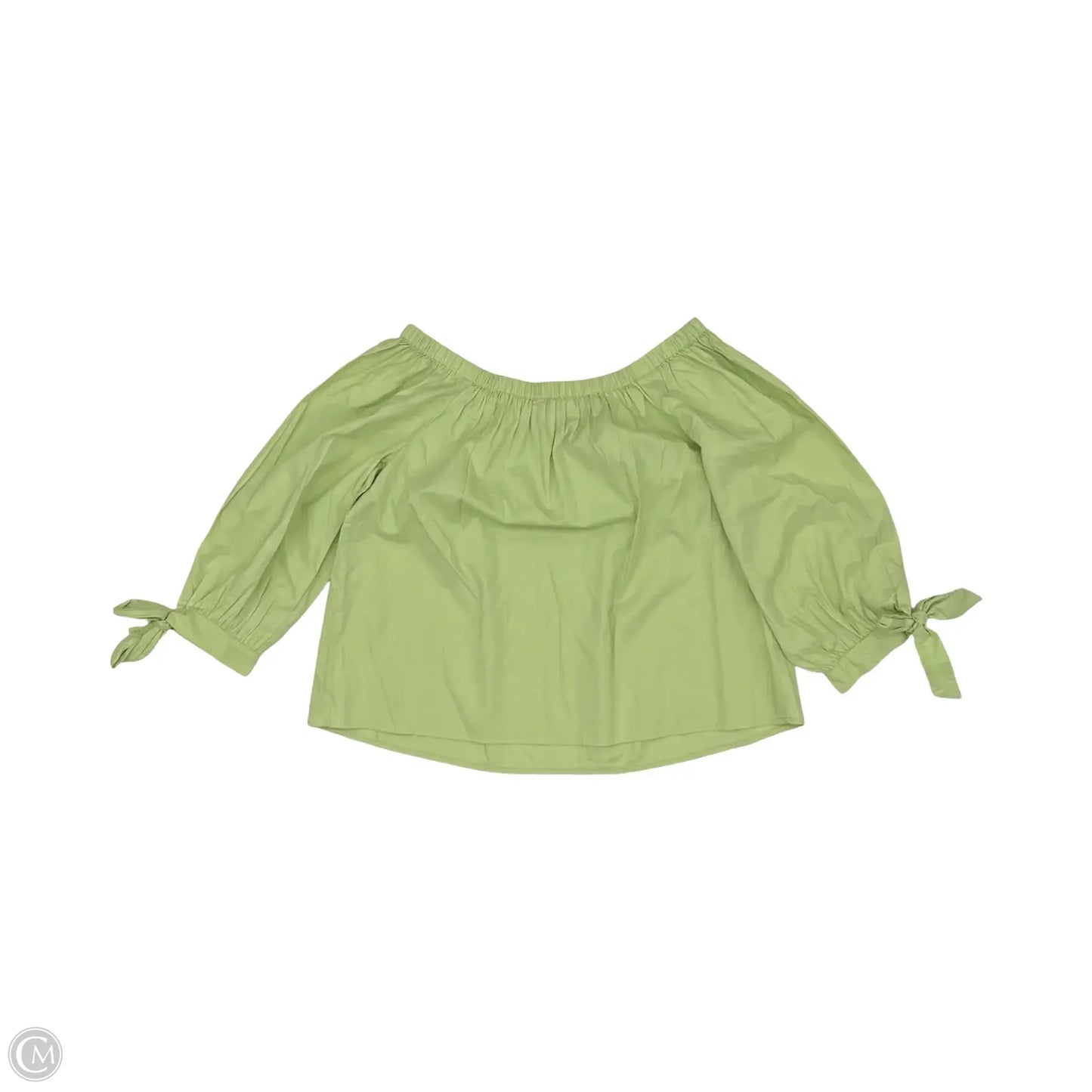 Blouse 3/4 Sleeve By Loft In Green, Size: S