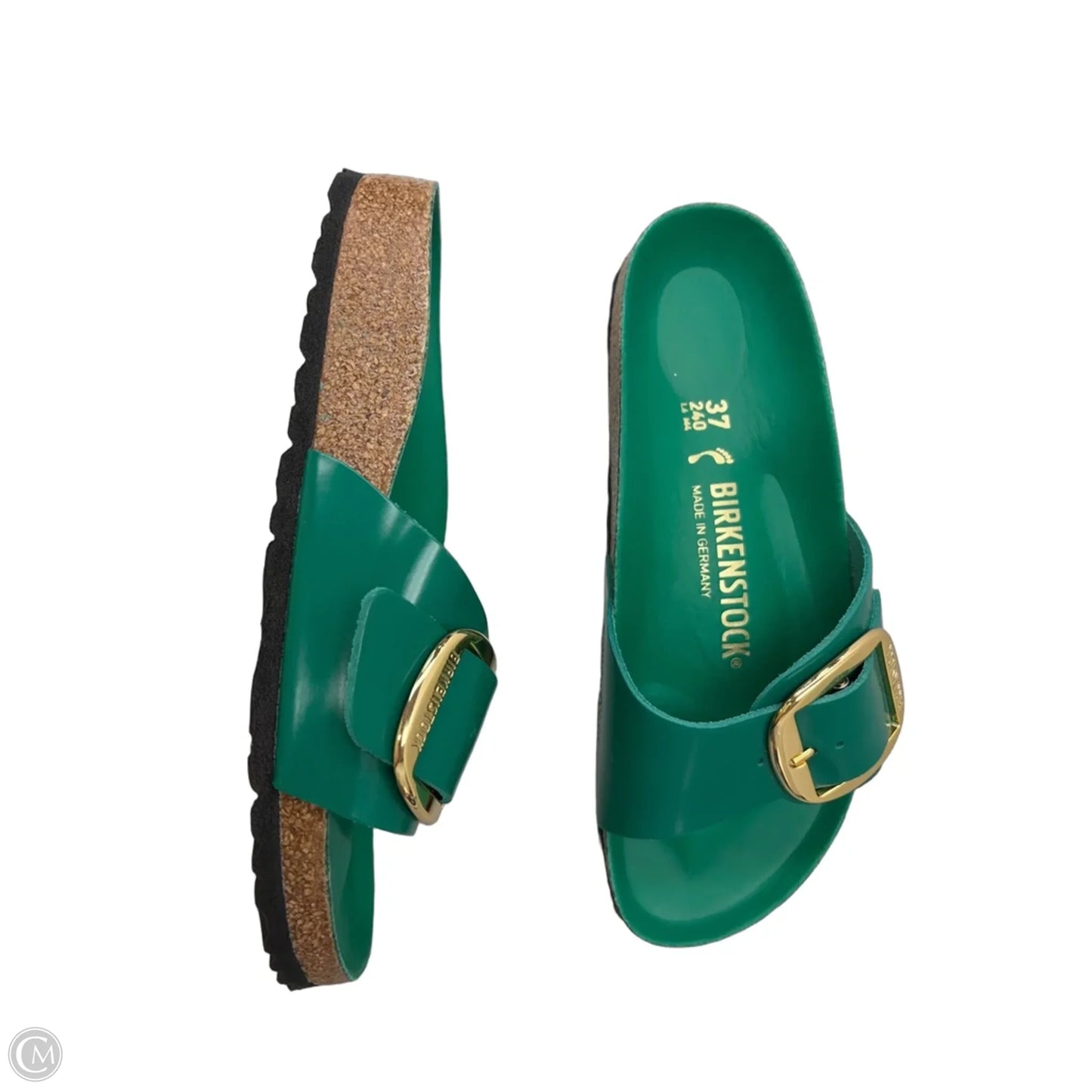 Sandals Flats By Birkenstock In Green, Size: 6