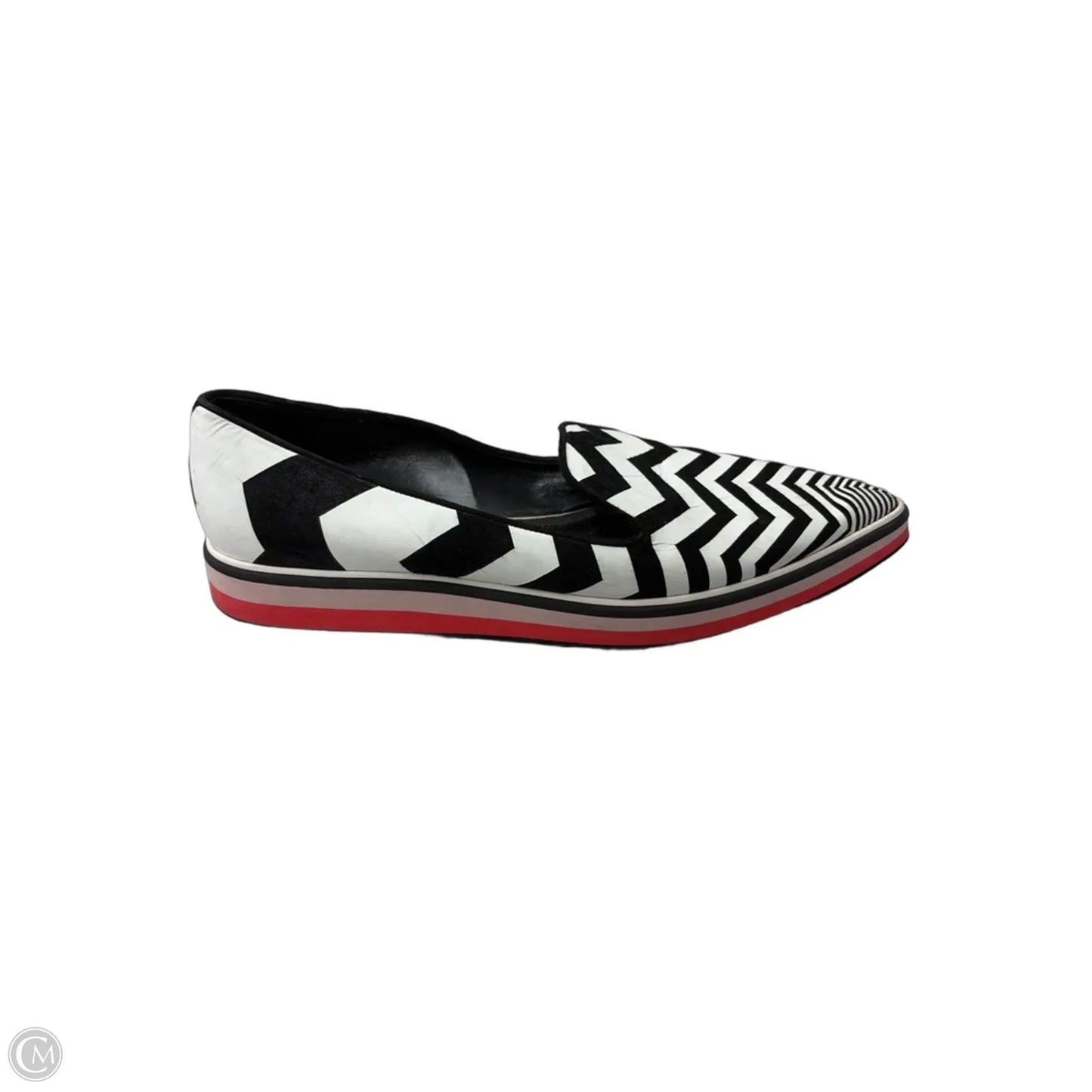 Shoes Flats By Cmc In Black & White, Size: 8.5