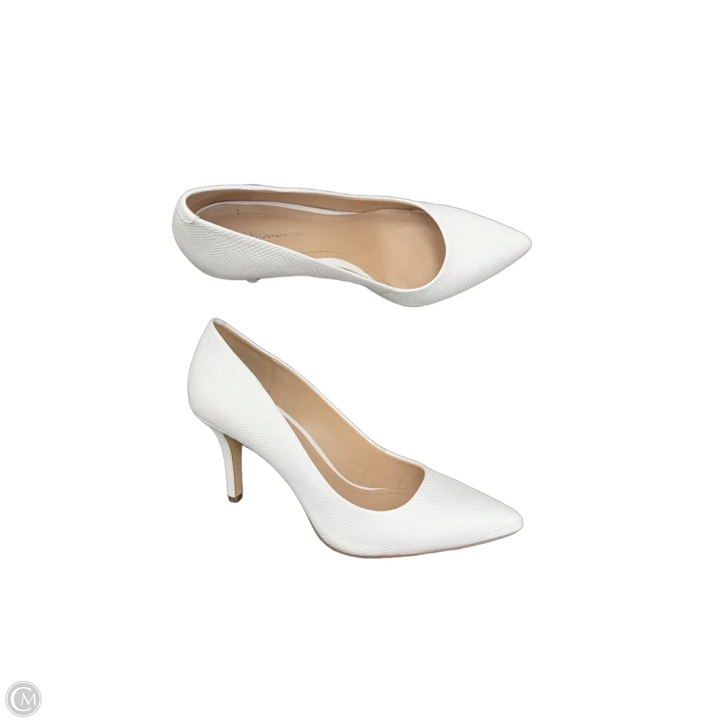 Shoes Heels Stiletto By Bcbgeneration In White, Size: 10