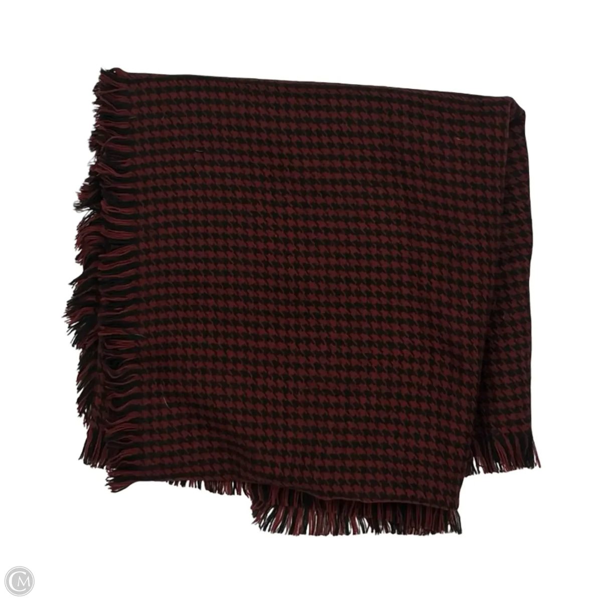 Shawl By Clothes Mentor In Black & Red, Size: Onesize