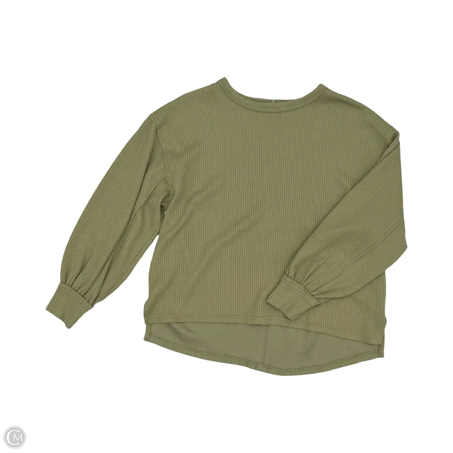Top Long Sleeve By Blu Pepper In Green, Size: S