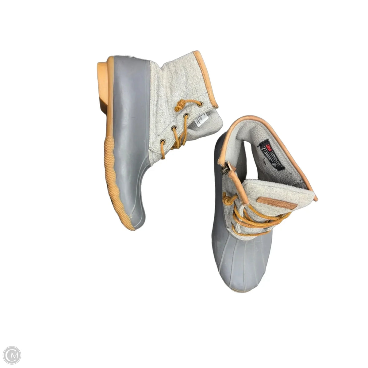 Boots Ankle Flats By Sperry In Grey, Size: 9