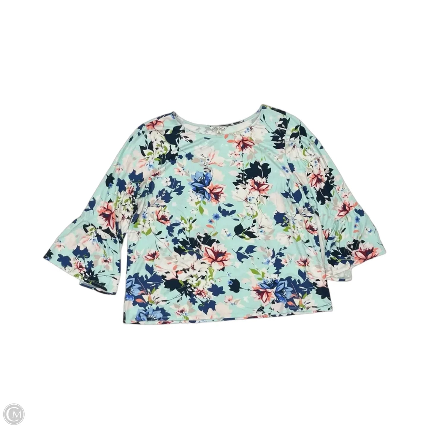 Top 3/4 Sleeve By The Pioneer Woman In Floral Print, Size: Xxl
